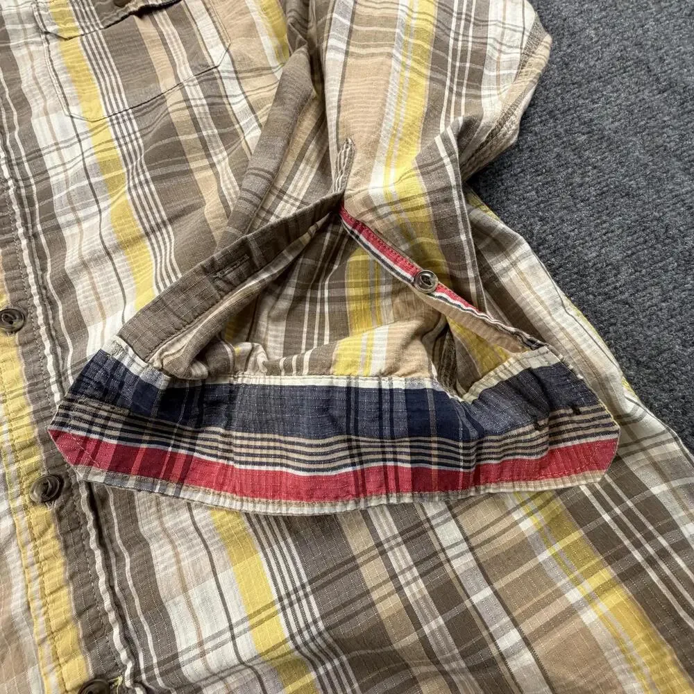 The North Face Men's Button-Up Plaid‎ Shirt Large #1180